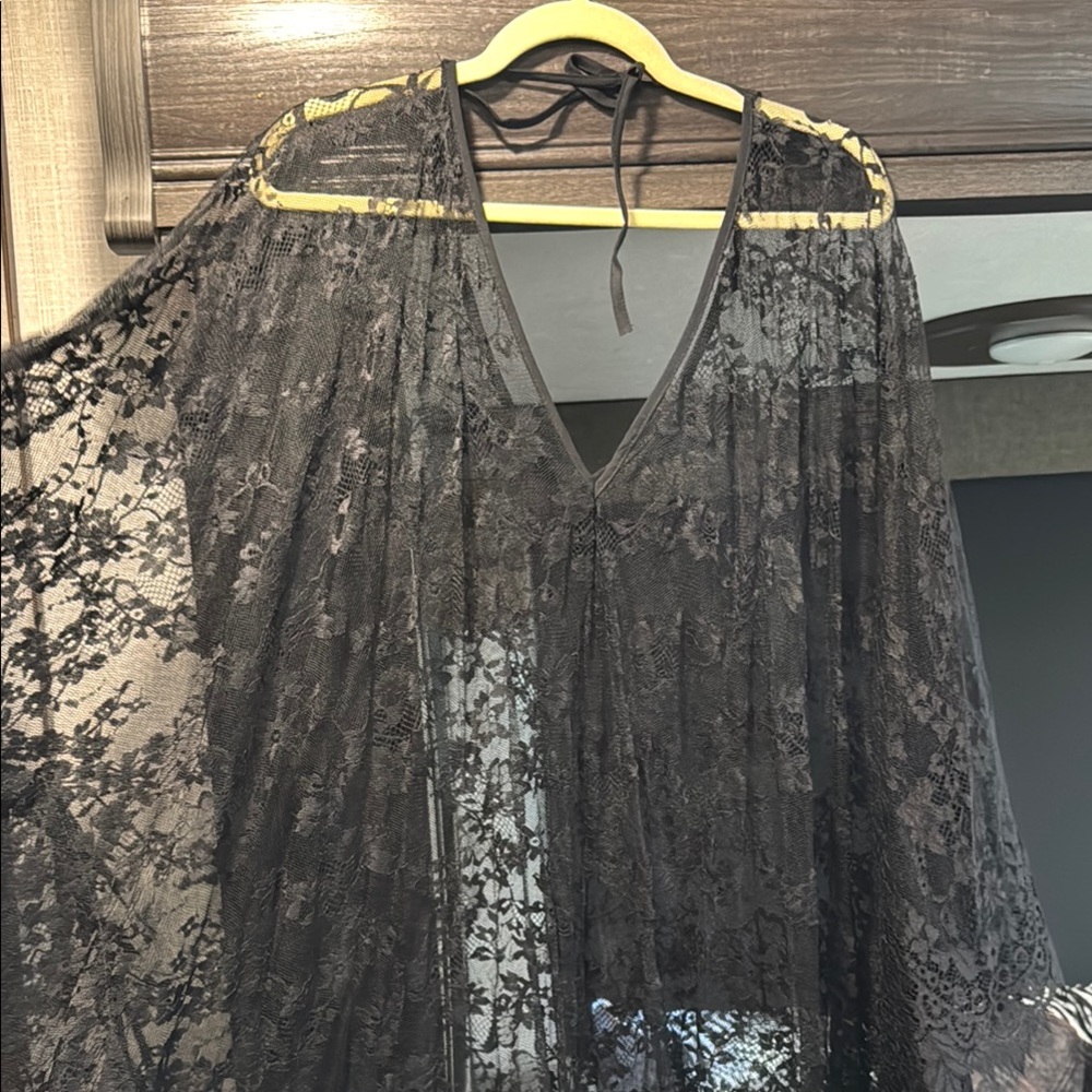 Elegant Black Lace Cover-Up
